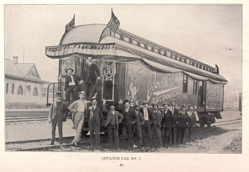 John Robinson Advance Car No. 1, 1899, location unknown.