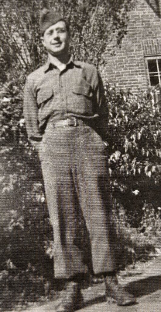 Emory Shoemaker in Uniform, WWII.